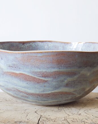Umywalka ceramiczna nablatowa, handmade, studnia ceramiczna