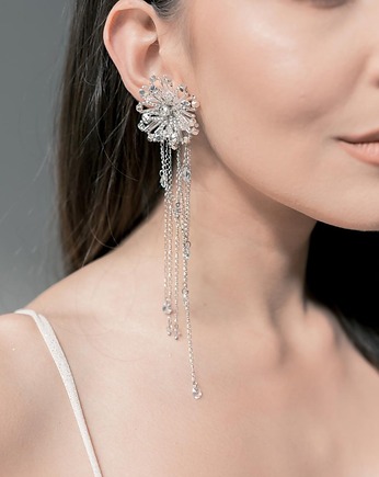 STELLA - złote błyszczące kolczyki glamour, Aureus Flos