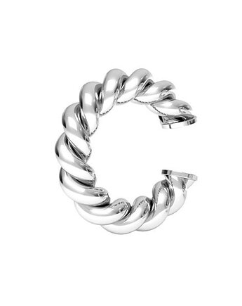 Duża nausznica PLEAT -srebro,złoto,róż, ISSI Jewelry