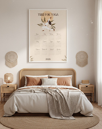 Plakat Kalendarz 2026 'Time for Yoga', Well Done Shop