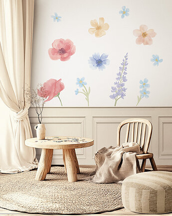 WIOSENNY OGRÓD ZESTAW I - naklejka na ścianę, Pastelowelove