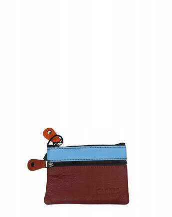 Saszetka skórzana skóra naturalna na klucze bilon poręczna OLIVKA, Olivka Warsaw