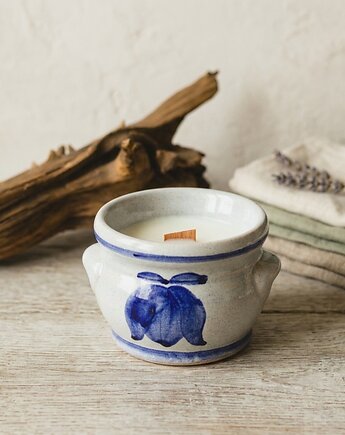 Świeca sojowa w rustykalnej ceramice, Dom Światła