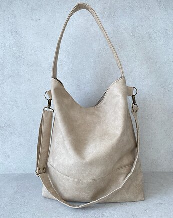 Torba hobo XXL - beż, PRACOWNIA 166