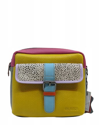 Torebka listonoszka unikatowa skórzana skóra naturalna pojemna OLIVKA, Olivka Warsaw