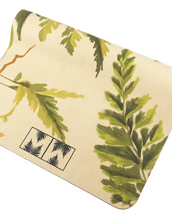 Mata do jogi z mikrofibrą MOSS 4mm Agria, mikrofibra + naturalny kauczuk, Mellow Ways