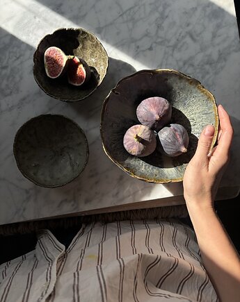 Ceramiczna Misa XXL na Sałaty i  Owoce Marble Effect, Maison Fragile