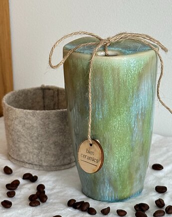 Ceramiczny kubek podróżny 400ml, bien.ceramics