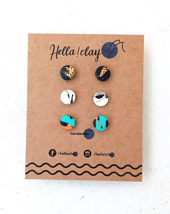 Minikolczyki 3pack, Hellaclay