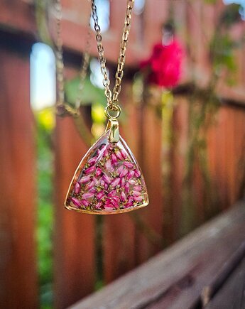 Wisiorek z wrzosem, Figa handmade accessories