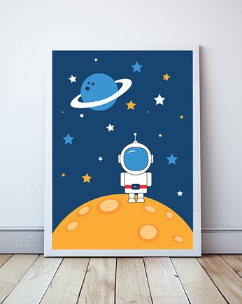 Plakat Astronauta z serii Kosmos, Wallie Studio Dekoracji