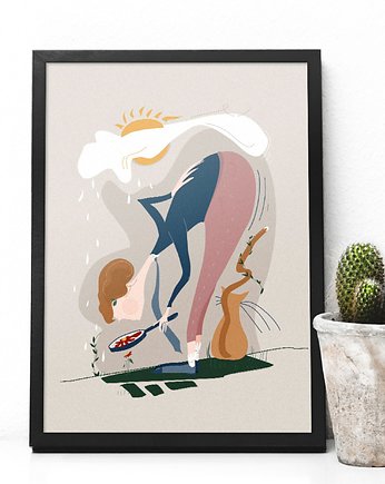 Hello little friends - plakat A3/B2, Justyna Mioduszewska