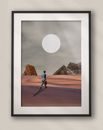 Plakat Pustynia - Kolaż Fine Art - Dekoracja Ścienna Do Salonu, DAPIDOKA