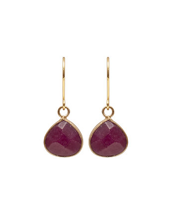 Delikatne kolczyki pozłacane z Naturalnym Jadeitem, mdesign