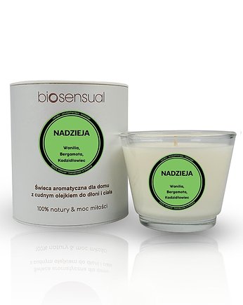 Świeca do masażu i aromaterapii NADZIEJA 80g, Biosensual