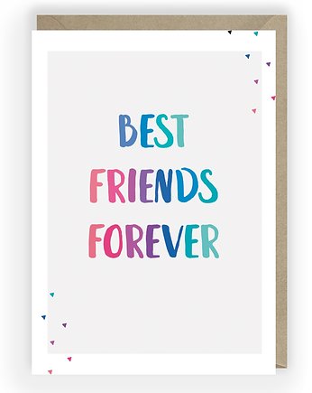 Kartka  Best Friends Forever kartka przyjaźni, Cardie
