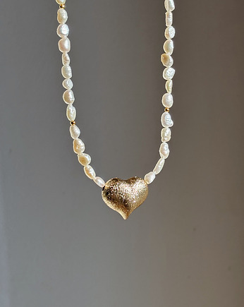 Naszyjnik z pereł naturalnych Serce, Chmolowska Jewellery