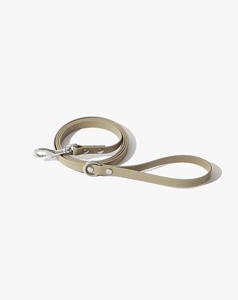 Smycz miejska premium stal nierdzewna - light olive, Tobby