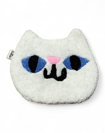 Zawieszka na  ścianę  biała kotka (dywan), Cotton Carpet