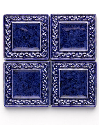 Kafle VIVACE niebiesko-granatowe, 5cm x 5cm, pracowniazona