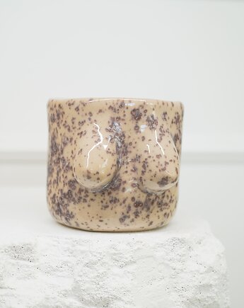 Czarka BOOBS kryształkowa 300 ml, rel ceramic