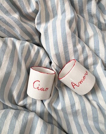 Zestaw 2 kubków do espresso CIAO AMORE 180 ml, Soul Label