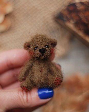 Miś Miniaturka- Beżowy, BoboLobo Handicraft