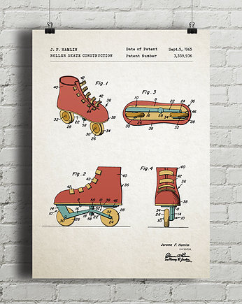 Plakat Rolki - patent, minimalmill