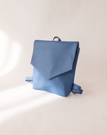 LINE Blue Vegan-Leather Backpack, Zoe&co