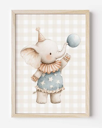 Plakat Na Ścianę Dla Dzieci Bajkowy Cyrk nr. 1, Dekoracjan