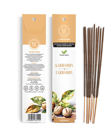 Naturalne Kadzidła Indyjskie Kardamon 10szt.(16g)- Your Candle, Your Candle