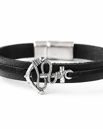 Bransoletka męska ANCHOR & LEATHER, ISSI Jewelry