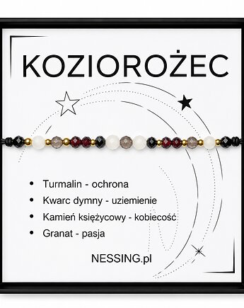 KOZIOROŻEC bransoletka zodiakalna, NESSING handmade