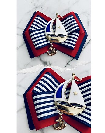 Brosza Marynarska / Żeglarska Kolekcja MARINE NEW, Pudrowy Różowy
