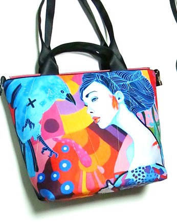 1898 art MIMA bag SHORT & Marcin Painta print, MIMAbags