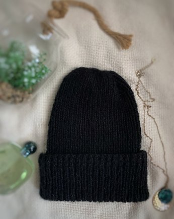 Czapka wełna z dodatkiem jedwabiu, NoToCo handmade