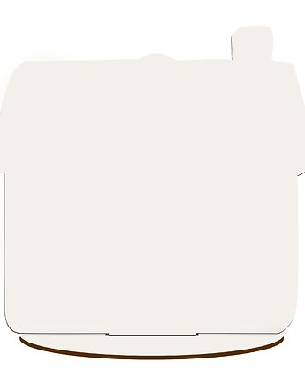 Dekoracja Stojąca Drewniany Domek do Stroika Ozdoba Świąteczna dla Dzieci, smxdsgn