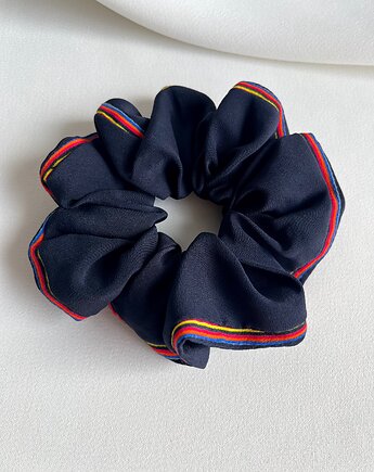 Jedwabna gumka do włosów Navy Blue Chic, Volie Line