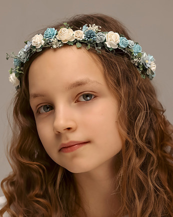 Delikatny wianek na głowę błękit n.30699, Lola White