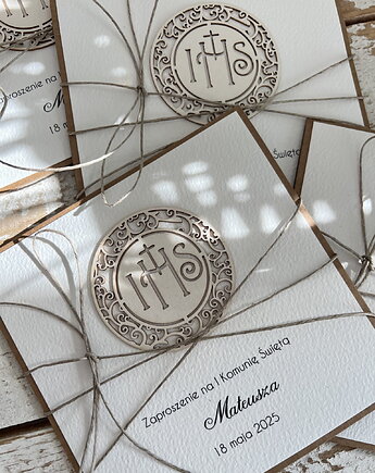 Najpiękniejsze personalizowane zaproszenia komunijne na komunię, sorte