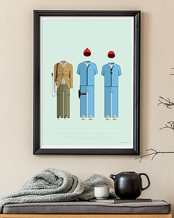 Life Aquatic - Wes Anderson - plakat fine art, minimalmill
