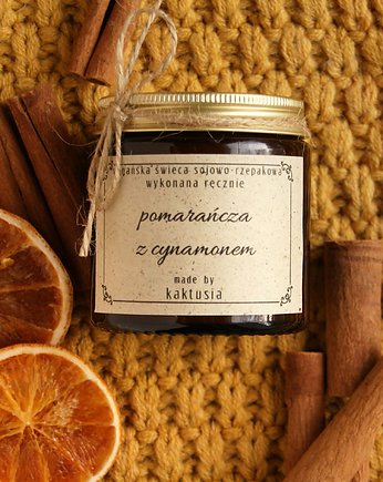 POMARAŃCZA z CYNAMONEM - świeca 120ml, kaktusia