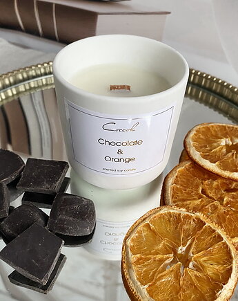 Chocolate & Orange- 135 gram ekologiczna naturalna świeca sojowa naturalna, Coccola JEWELLERY