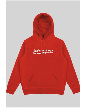 Bluza Don't Watch Red Hoodie, Back to Black