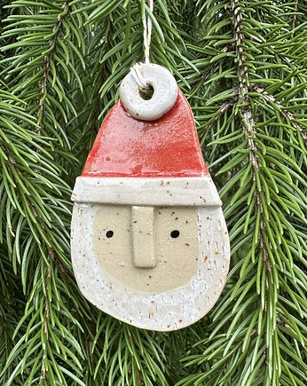 Ozdoba świąteczna na choinkę Mikołaj, Glina & Lina