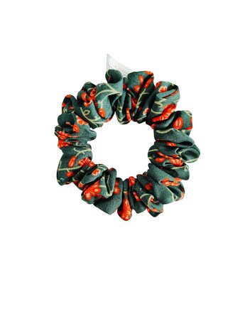 Scrunchie do włosów, gumka do włosów z wiskozy Zielona jesień MIDI, Capillum