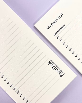 MINI planner - harmonogram, PaperDesk