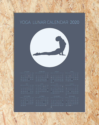 Kalendarz księżycowy 2020 granatowy, My Yoga Smile