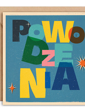 Kartka Powodzenia + koperta, MUKI design