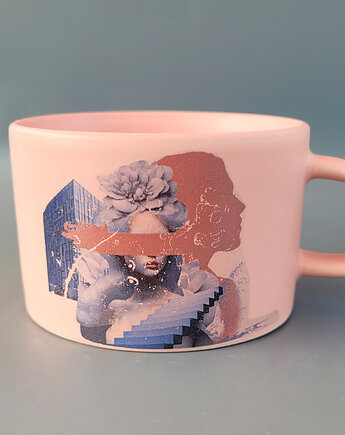 Kubek z autorką grafiką 150ml, White Cup